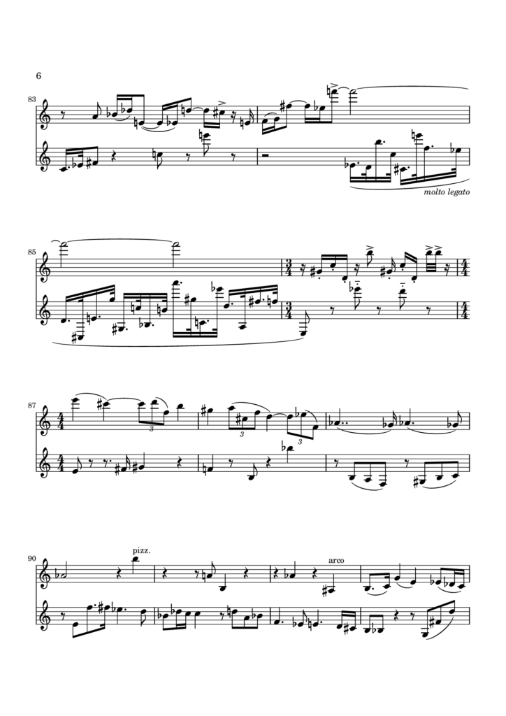 Duo for violin and piano 1st movement page6