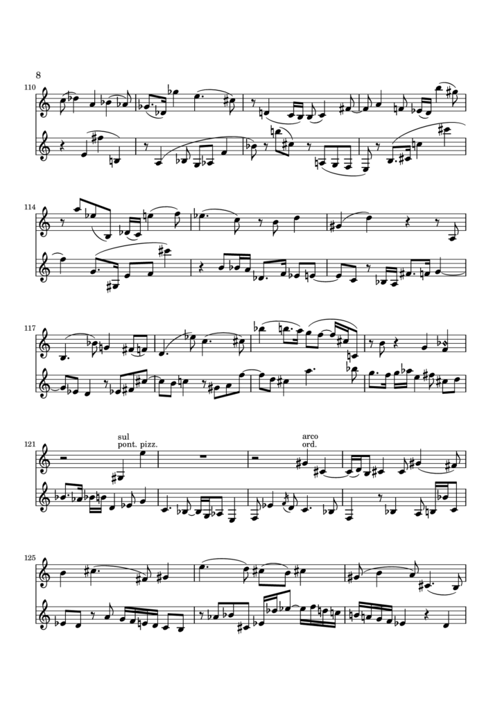Duo for violin and piano 1st movement page8